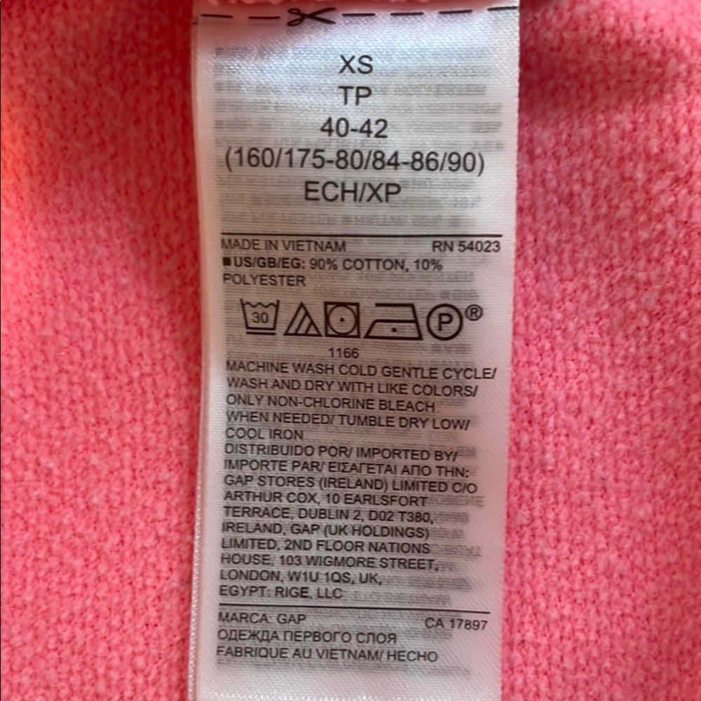 GAP Pink Long Sleeve Top - Picture 6 of 9